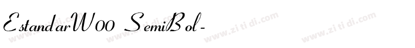 EstandarW00 SemiBol字体转换